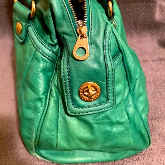 Cool green leather Marc Jacobs handbag - Picture 3 of 6